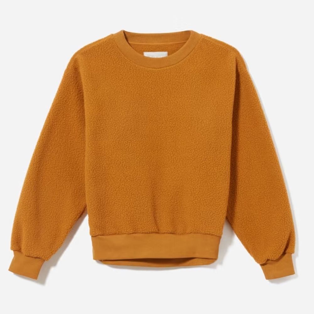 Everlane - The Renew Fleece Oversized Sweatshirt in Golden Brown